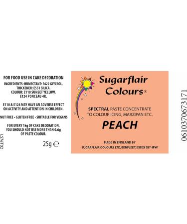 Sugarflair Spectral Concentrated Paste Colour - Peach - Buy Online on GoSupps.com