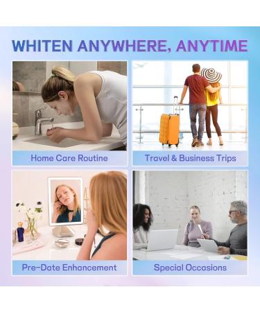 Professional Teeth Whitening Strips with Hydrogen Peroxide Mint Flavor Whitening Strips Residue-Free Gel Technology 28 Strips 14 Treatment for Sensitive Teeth - Buy Online on GoSupps.com