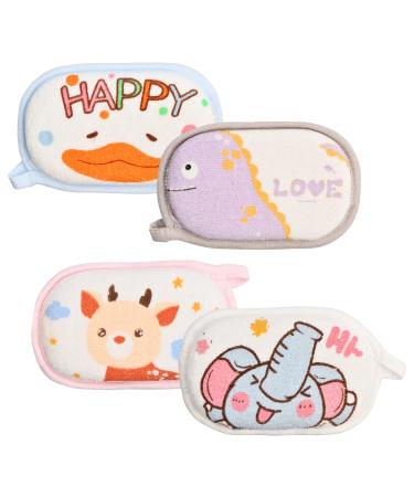 Cozlly 4PCS Baby Bath Sponge Soft Cotton Baby Sponges for Bath Wash Baby Shower Sponge Soft Cotton Baby Bath Foam Rub Shower Sponge Bath Sponges for Newborn Baby Toddlers Kids - Buy Online on GoSupps.com