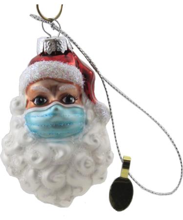 Holiday Ornament Survival Kit 2020 - Glass Santa Sanitizer Toilet Paper Ornaments - 3.0 Inches - Festive Decor for Unique Gifting - Go8127 - Buy Online on GoSupps.com