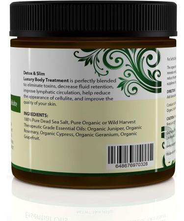 Organic Dead Sea Bath Salt for Detox Body Soak - Reduce Cellulite, Slim Down, Improve Skin & Circulation - Buy Online on GoSupps.com