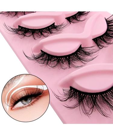 3D Wispy False Eyelashes Set - 20mm Reusable Handmade Faux Mink Extensions | Natural Fairy Look | 5 Pairs (9D305) - Buy Online on GoSupps.com