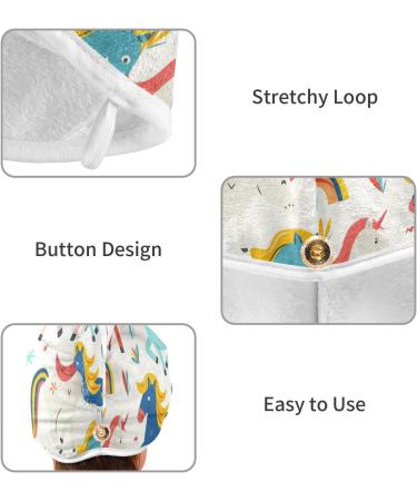 Running Horses Hair Towel 2 Pack - Super Absorbent Quick Dry Hair Turbans for Women & Girls - Buy Online on GoSupps.com