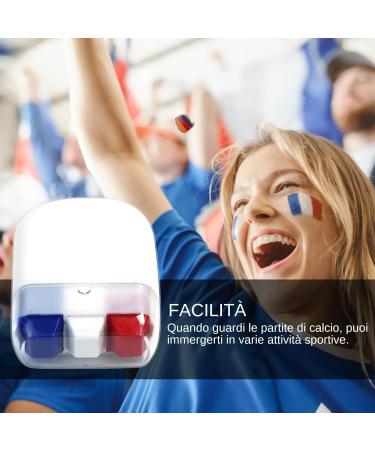  Xinhuju Face Paint Panels | Sport Sweat Resistant Waterproof Long Lasting Sports Face Paint Foundation Foundation 3 Colors Paint Markers For Fans Of - Buy Online on GoSupps.com