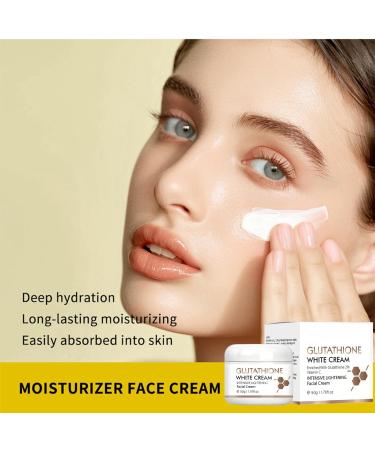 Glutathione Skin-Lightening-Cream Glutathione Whitening-Cream Face Moisturiser Cream Moisturising Anti Aging Face Cream Skin Tone Correcting 50g - Buy Online on GoSupps.com