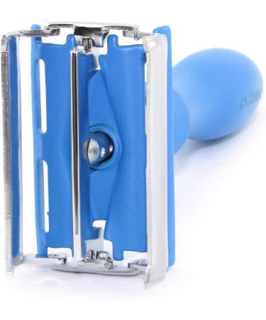 JAG Shaming Luxurious Butterfly Motif Razor - Perfect Clean Shave for Men & Women - Blue Handle Beard & Mustache Grooming Tool - Buy Online on GoSupps.com