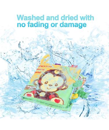 HanShe Baby Soft Cloth Book Set - High Contrast Crinkle Book 4 PCS for 0-6 Months | Educational Learning Toy for Infants | Fabric Baby Activity Book for Boys and Girls | Yellow - Buy Online on GoSupps.com