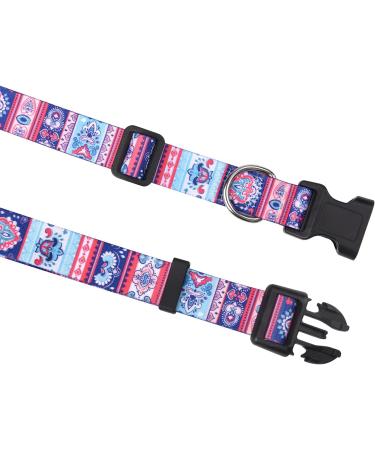 Mihqy Adjustable Dog Collar - Soft & Comfortable Bohemian Floral Design for Small Medium Large Dogs | XS (20-30 cm) - Buy Online on GoSupps.com