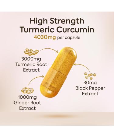 Advanced Turmeric and Black Pepper Capsules Made in the UK | ONE per Day Turmeric Supplement with Ginger & Black Pepper | High Absorption Tumeric Supplement Joints Care | 8 Month Supply - 240 Capsules 240 count (Pack of 1) - Buy Online on GoSupps.com
