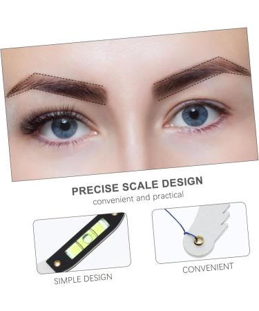 Hemoton 2 pcs Level Mapping Professional Ruler Premium Measuring Metal Eyebrow Marker Shaper Horizontal mediumx2pcs Silverx2pcs - Buy Online on GoSupps.com