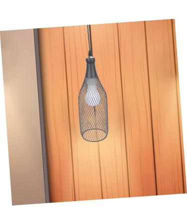 Artibetter Restaurant Iron Fixture Hanging Living Chandelier Industrial Metal Ceiling Light Room Pendant Lamp Black 33x14cm - Buy Online on GoSupps.com
