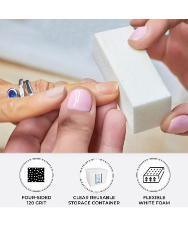ForPro Super White Buffing Block 120 Grit - 20-Count | Manicure and Pedicure Nail Buffer - Buy Online on GoSupps.com