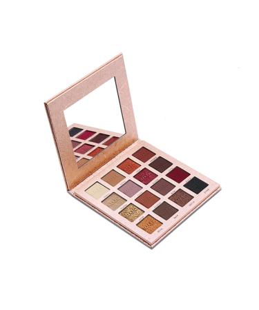 European and American makeup 16 colors eye shadow multi-color palette wine red earth color metal matte pearl red brown
