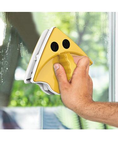 Magnetic Window Cleaner Double Sided Window Cleaner Triangular Strong Magnetic Glass Cleaner Anti-Scratching Magnetic Window Wiper Household Window Cleaner Tool for Window Thickness 3-8mm - Buy Online on GoSupps.com