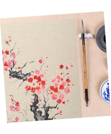 NUOBESTY 10 Sheets Raw Rice Cardboard Rice Paper Japanese Painting Paper Convenient Thick Paper Brush Thicken As Shown 0.1X30X50CM - Buy Online on GoSupps.com