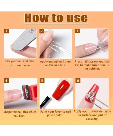 ANYINS Nail Glue 10PCS - Strong Adhesive for Press on Acrylic Nails - Buy Online on GoSupps.com