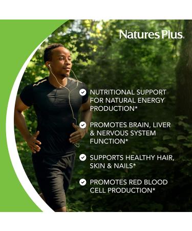 Nature's Plus Pantothenic Acid 1000 mg - 60 Tablets for Energy & Metabolism - Buy Online on GoSupps.com