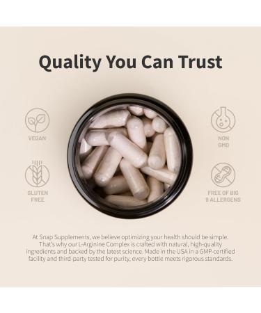 Snap Supplements Nitric Oxide Booster + L Arginine Capsules Bundle 90 + 60 Vegetarian Capsules - Buy Online on GoSupps.com