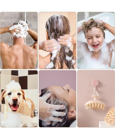 2-in-1 Pink Scalp Massage & Shampoo Brush | Reduces Dandruff & Stimulates Hair Growth - Perfect for Head Massage - Buy Online on GoSupps.com