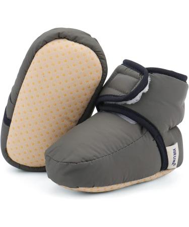LACOFIA Baby Anti-Slip Soft Sole Winter Boots - 6-12 Months Gray - Buy Online on GoSupps.com