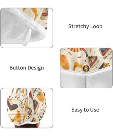 Super Absorbent Hair Drying Towels 2 Pack | Quick Dry Hair Turbans & Guitar Shoes | Perfect for Women & Girls - Buy Online on GoSupps.com