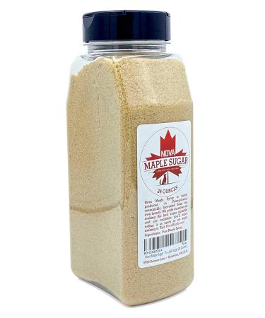 Nova Maple Sugar - 24oz Pure Grade-A Maple Sugar | 100% Natural Sweetener - Buy Online on GoSupps.com