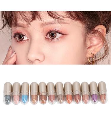 12 Colors Capsule Eyeshadow Stick Set - High Pigmentation Waterproof & Easy Application for Stunning Looks - Buy Online on GoSupps.com