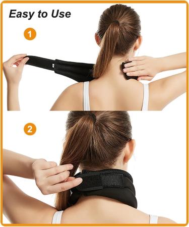 Soft Cervical Collar Adjustable Collar Neck Support Brace Neck Support Soft Foam Neck Brace Neck Braces for Neck Pain and Support Neck Brace for Sleeping Neck Brace for Women and Men Pink yl-105 Gray+pink - Buy Online on GoSupps.com