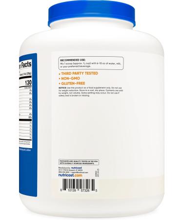 Nutricost Grass-Fed Whey Protein Isolate (Unflavored) 5LBS - rBGH Free Non-GMO & Gluten Free Unflavored 5 Pound (Pack of 1) - Buy Online on GoSupps.com