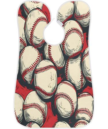 Buy Sports Baseball Beard Bib Apron - Perfect Beard Hair Catcher for Men | Ideal Father's Day & Christmas Gifts with Suction Cups - Buy Online on GoSupps.com