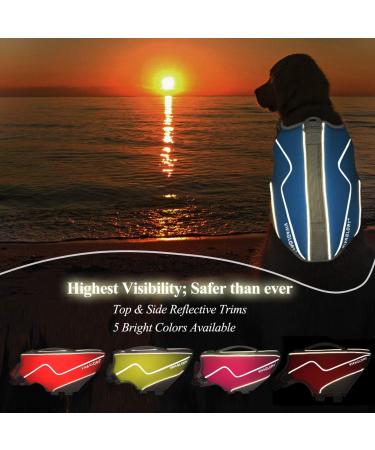 Vivaglory Sporty Dog Vest - Durable Neoprene Pet Security Vest with Velcro XS (43-51cm Chest) - Comfortable & Stylish Rescue Gear in Blue - Buy Online on GoSupps.com