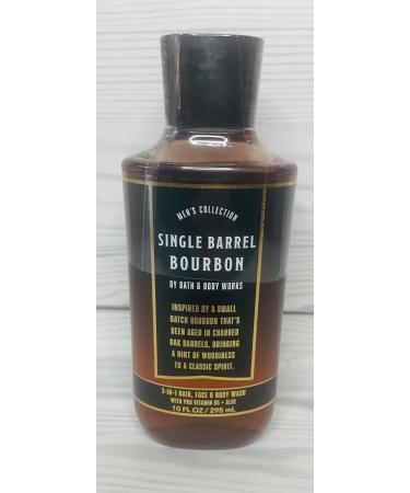Bath & Body Works Men's Single Barrel Bourbon 3-in-1 Hair Face & Body Wash 10 Ounce - Buy Online on GoSupps.com