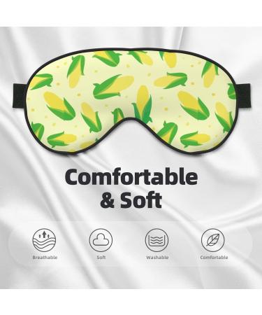 Double-Sided Green Delicious Corn Eye Mask | Unisex Sleep Shade for Ultimate Comfort - Buy Online on GoSupps.com