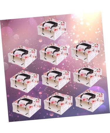 SEWOART 10pcs Xcm Tote Flower Storage Chocolate Bag Pattern Black Wedding Holiday - Buy Online on GoSupps.com