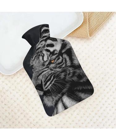 Tiger Hot Water Bottle with Plush Cover - Hand Warmer for Adults & Children | 26.5x15.3cm - International Shipping Available - Buy Online on GoSupps.com