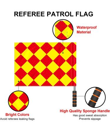 Inonix Soccer Referee Flag Set with Red Yellow Cards, Notebook, Pencil & Whistles - Coach Style 1 - Buy Online on GoSupps.com