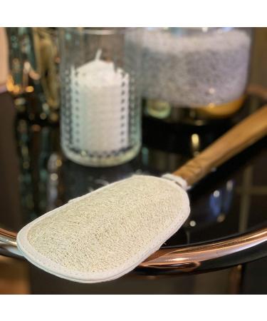 FAAY 17 Inch Natural Exfoliating Loofah Back Scrubber with Long Handle - Bath & Shower Brush for Men & Women - Buy Online on GoSupps.com