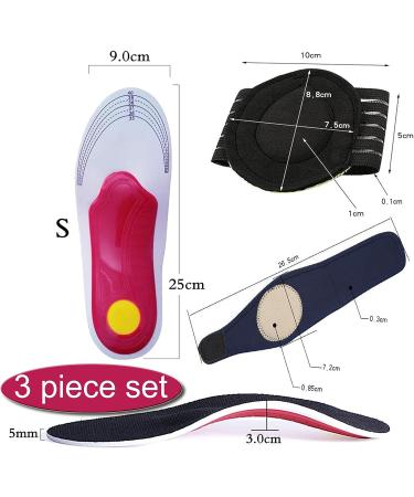 Plantar Fasciitis Arch Pain Insoles - 3 Pairs for Men and Women | Arch Support Shoe Inserts for Standing All Day | Flat Feet Relief from Good Feet Store - Buy Online on GoSupps.com