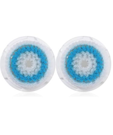 Replacement Facial Cleansing Brush Heads Facial Cleansing Brush Head Exfoliator Facial Brush Heads for Acne Prone Clogged and Enlarged Pores Sensitive Skins (Blue/2 Pack) - Buy Online on GoSupps.com