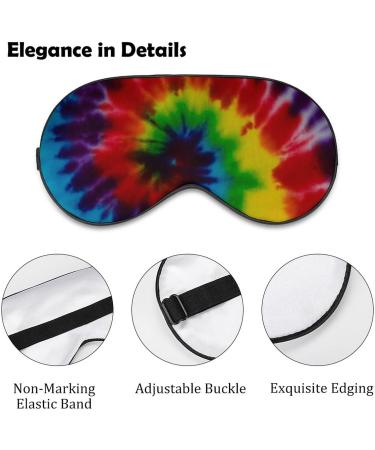 Colorful Tie Dye Sleep Mask for Women | Adjustable Eye Shades with Elastic Strap - Best Sleep Accessories - Buy Online on GoSupps.com