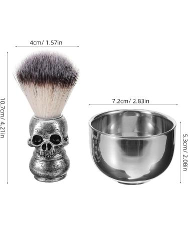 Buy Healvian Shaving Bowl & Brush Set - Stainless Steel Razor Shell for Men & Women | Premium Shaving Tools - Buy Online on GoSupps.com