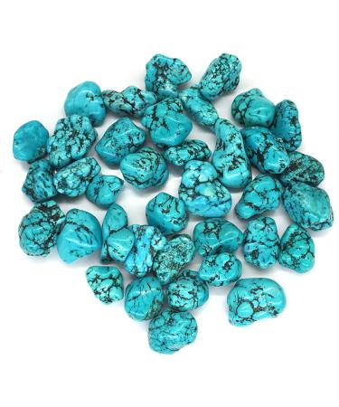 Natural Crystal Rough Natural White Turquoise Dyed Green Tumbled Irregular Stone Crystal Gemstone Natural Stone (Size : 50g) - Buy Online on GoSupps.com