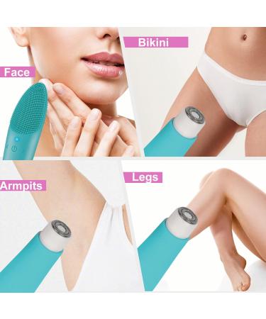MARSKE Electric Shaver for Women - 3 in 1 Silicone Facial Cleansing Brush & Massage - USB Fast Charge Pink Beauty Razor (Green) - International Shipping Available - Buy Online on GoSupps.com