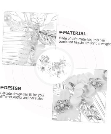 Ciieeo 1 Set Forest Fairy Flower Bridal Hair Accessories Wedding Dress Accessories Yellow 4-piece Set Bridal Pearl Hair Accessories Hair Barrettes Hair Accessories for Girls The Flowers - Buy Online on GoSupps.com