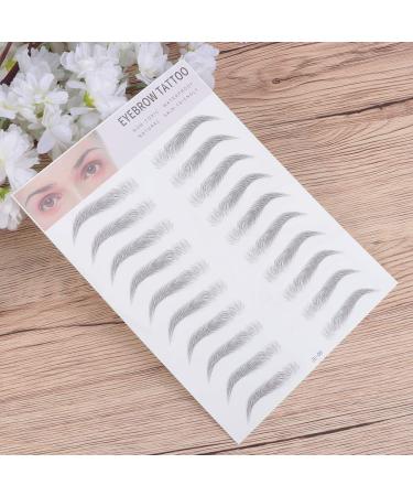 Housoutil 2pcs 3d Eyebrow Stickers Eyebrow Hair Eyebrow Transfer Stickers 6 Stickers Water Proof ze008 Black - Buy Online on GoSupps.com