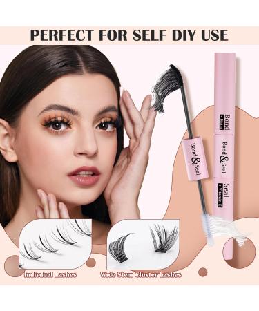 Individual Lash Extension Kit 110pcs 8-16mm D Curl Eye Lash Clusters Women Lash Bond and Seal Glue Strong Hold DIY False Eyelash Extension Applicator Tool Set for Beginner Self Application at Home - Buy Online on GoSupps.com
