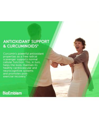 BioEmblem Turmeric Curcumin Supplement with BioPerine and Joint Support - Buy Online on GoSupps.com