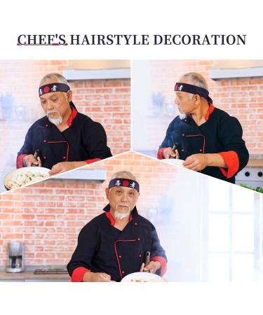 minkissy Ninja Headband Japanese Sushi Chef Headband Sunrise Head Scarf for Women Men Blue - Buy Online on GoSupps.com