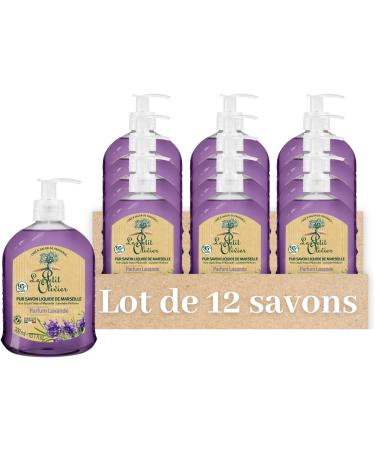  Le Petit Olivier LE PETIT OLIVIER - Pack of 12 - Pure Marseille Liquid Soap - Lavender Scent from the Grasse Region - Gently cleanses the skin - 95% natural origin - Made in France - 300 ml - Buy Online on GoSupps.com