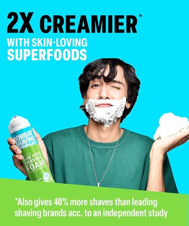 Sensitive Shaving Foam with Aloe Vera & Oats - 33% Extra 266 ml | Pack of 1 - International Shipping Available - Buy Online on GoSupps.com